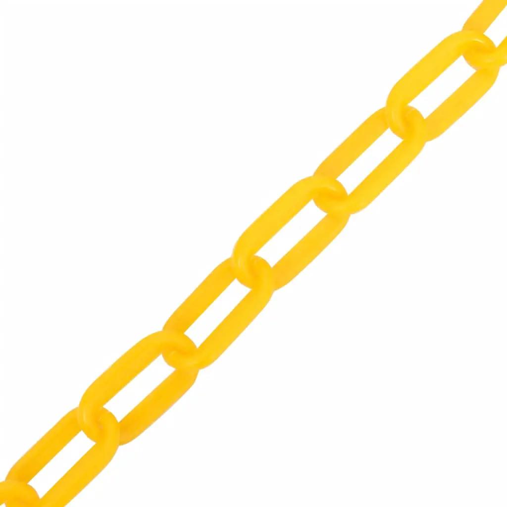 Veiligheidsketting Ø 6 mm 100 m kunststof geel (2)