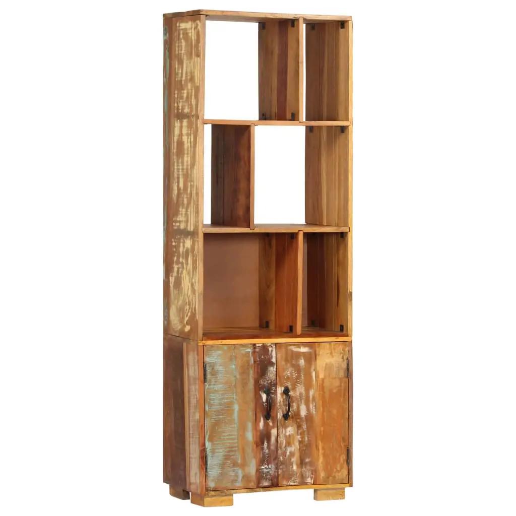 Boekenkast 60x35x180 cm massief gerecycled hout (9)