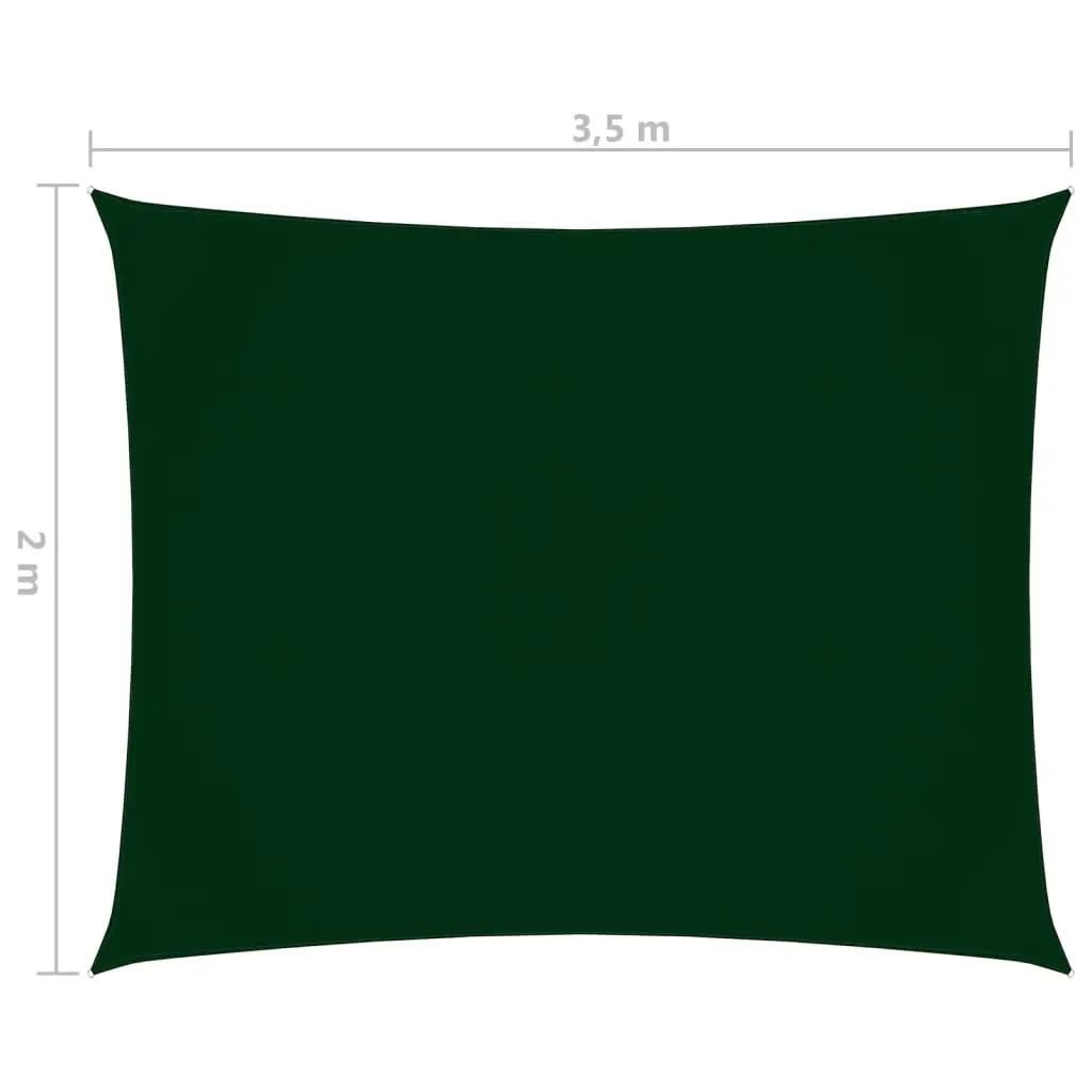 Zonnescherm rechthoekig 2x3,5 m oxford stof donkergroen (6)