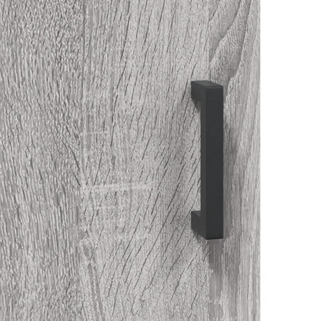 Dressoir 100x36x60 cm bewerkt hout grijs sonoma eikenkleurig (10)