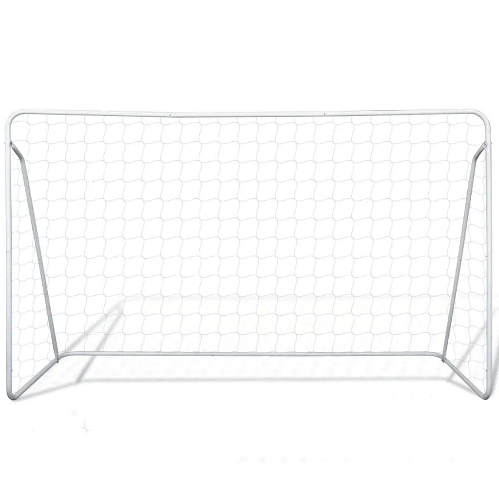 Voetbalgoals 2 st 240x90x150 cm staal (3)