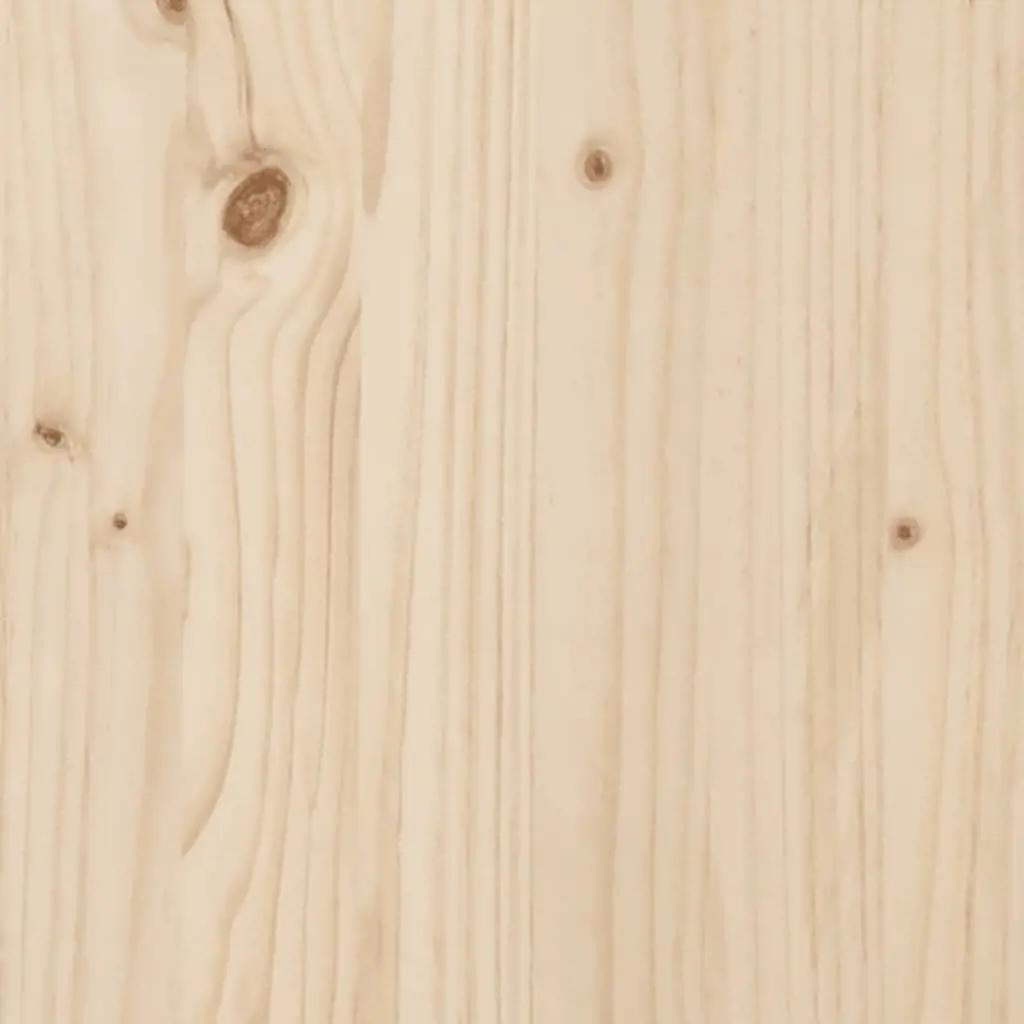 Bedframe met hoofdbord massief grenenhout 160x200 cm (5)