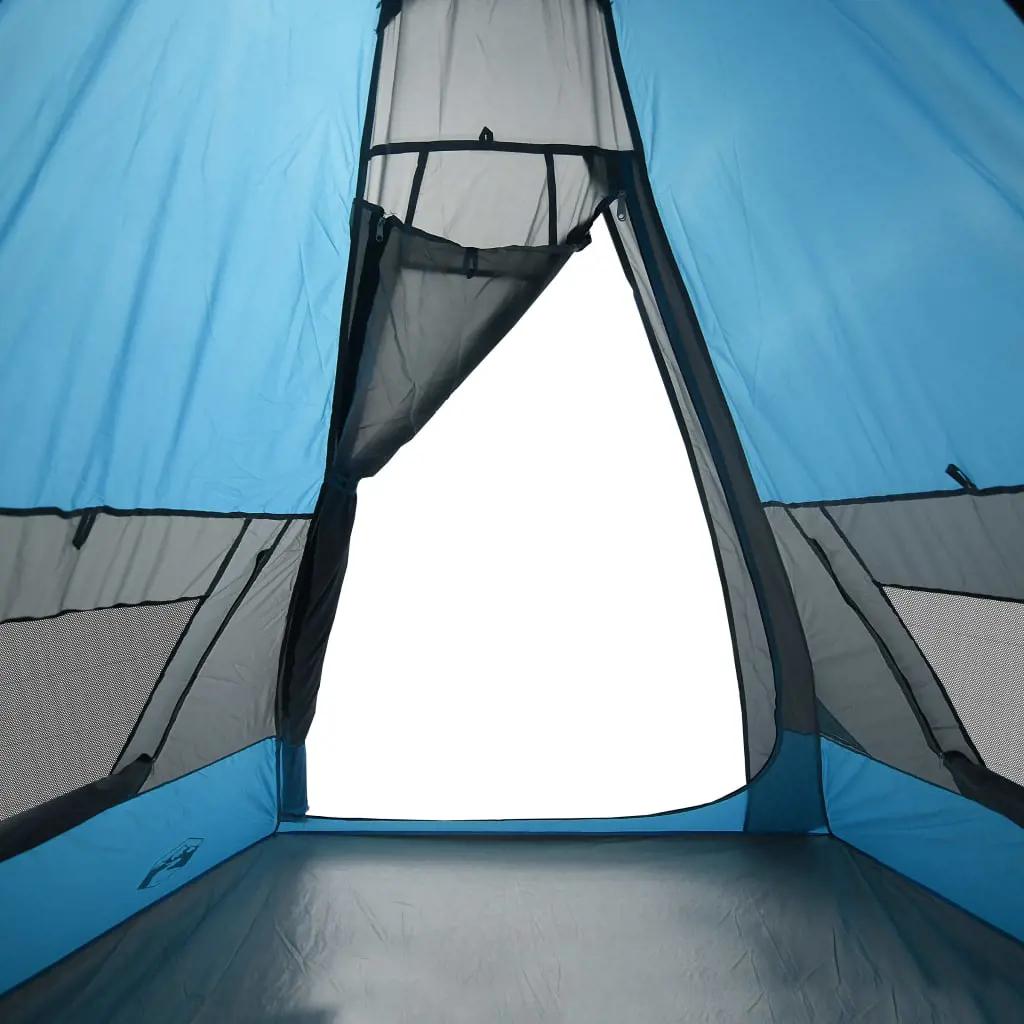 Tent 7-persoons waterdicht blauw (10)