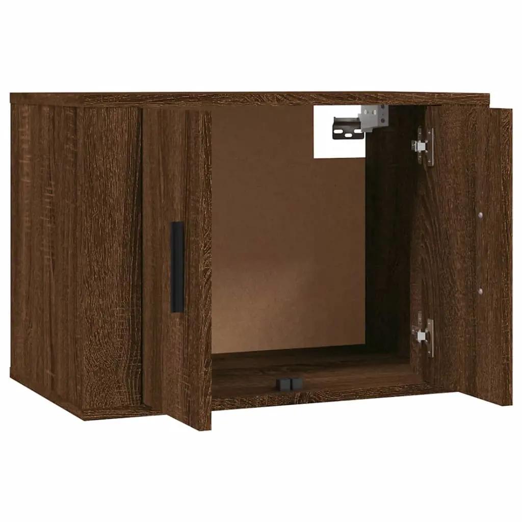 3-delige Tv-meubelset bewerkt hout bruin eikenkleur (5)