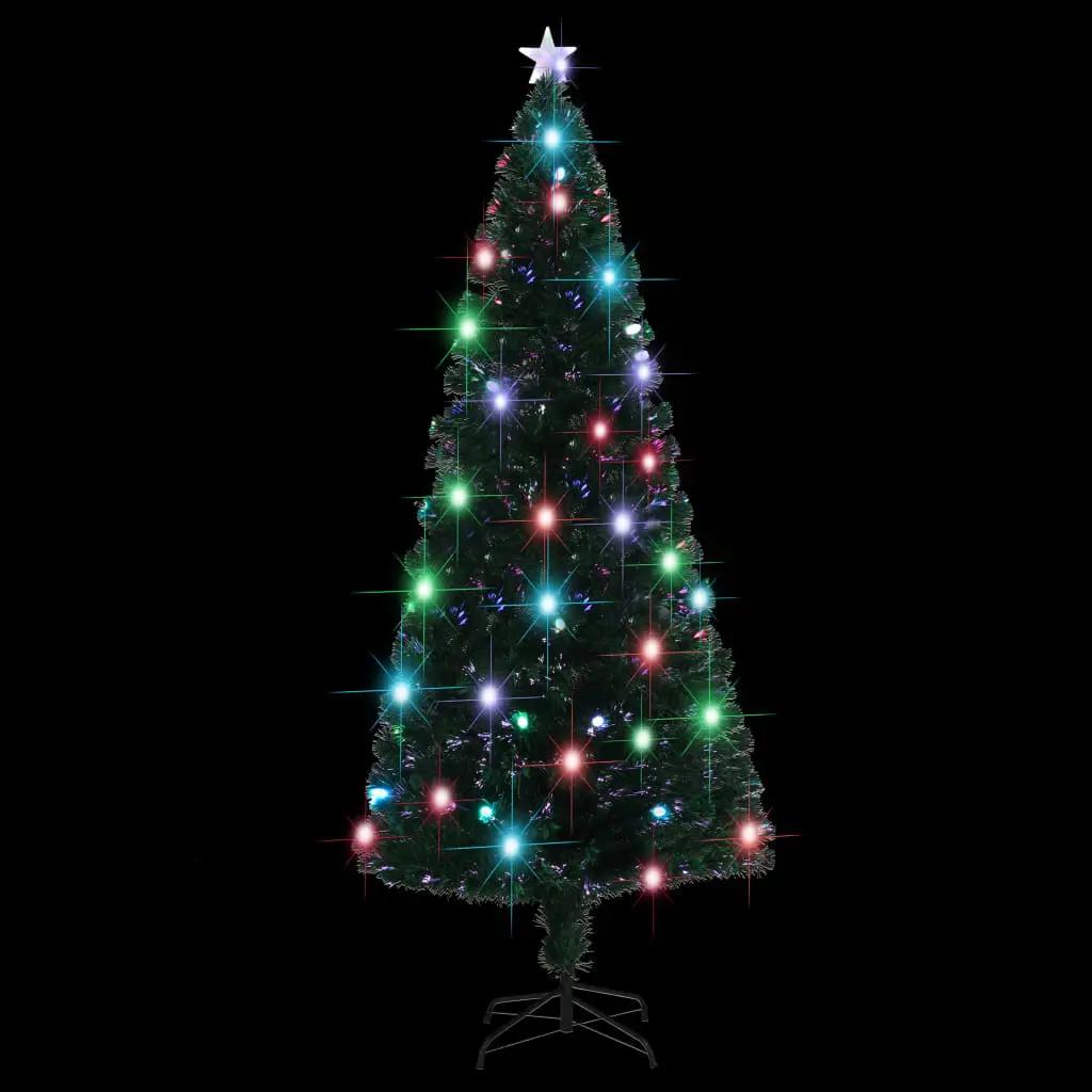 Kerstboom met LED en standaard 210 cm glasvezel (4)