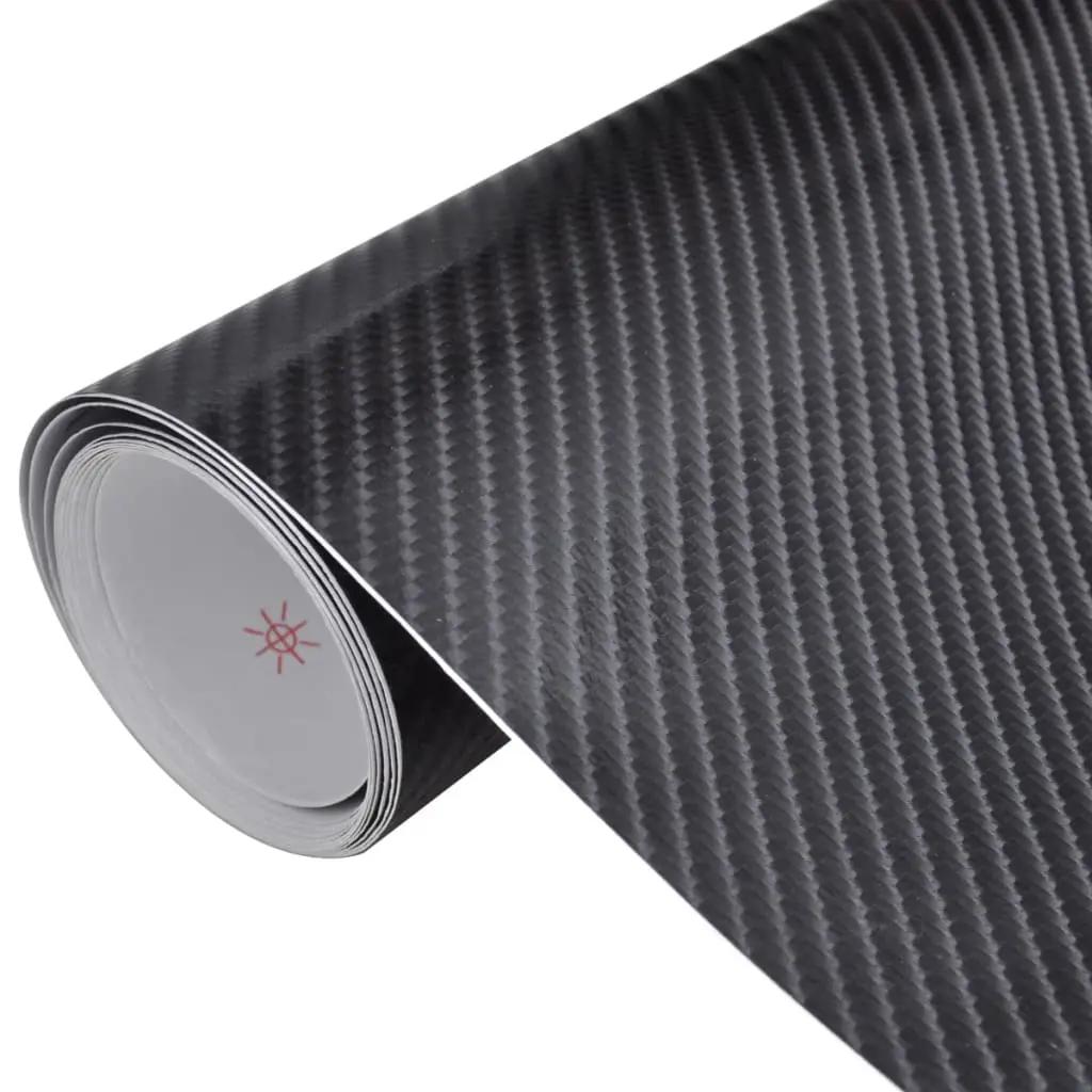 Carbon vinyl auto wrapping folie 4D zwart 200 x 152 cm