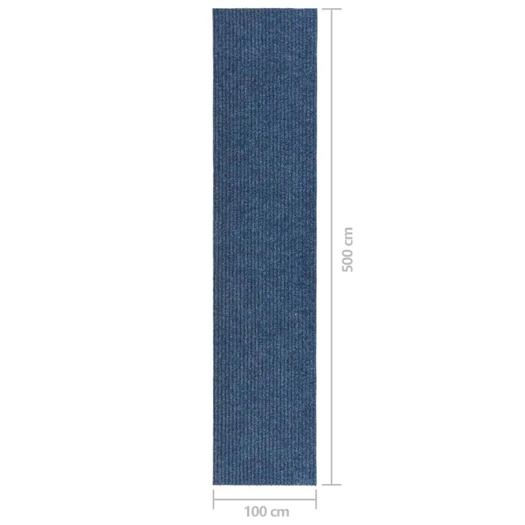 Droogloopmat 100x500 cm blauw (7)