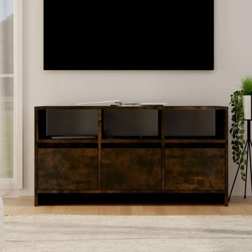 Tv-meubel 102x37,5x52,5 cm spaanplaat gerookt eikenkleurig (1)