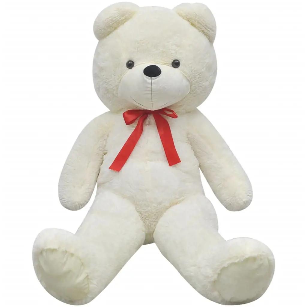 Teddybeer 170 cm pluche wit (3)