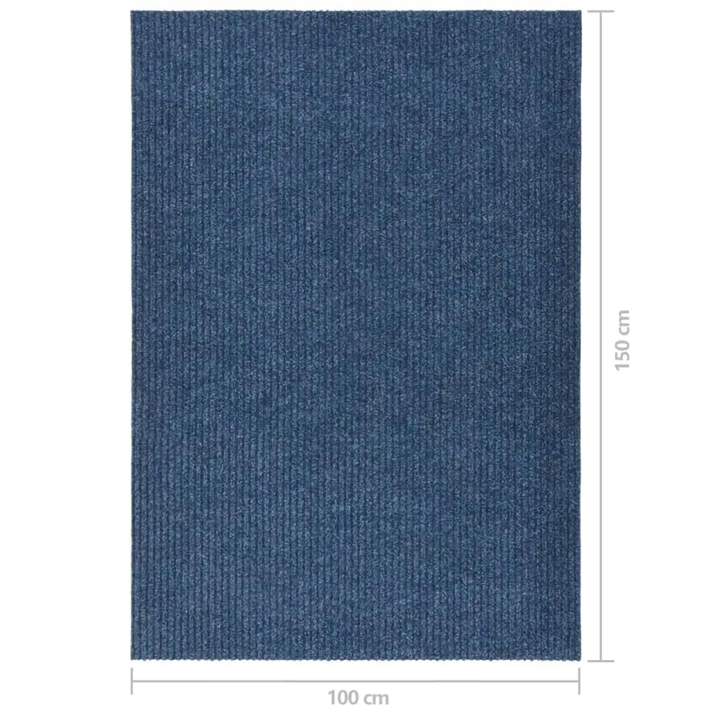Droogloopmat 100x150 cm blauw (7)