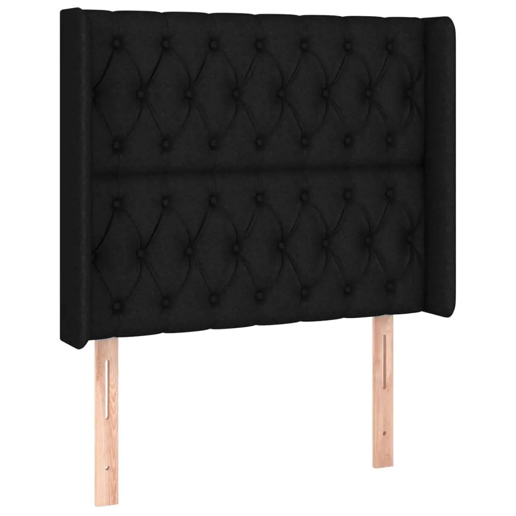 Boxspring met matras en LED stof zwart 100x200 cm (7)