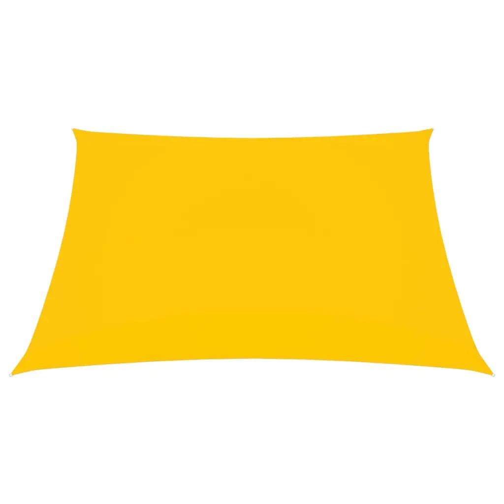Zonnescherm vierkant 4,5x4,5 m oxford stof geel (2)