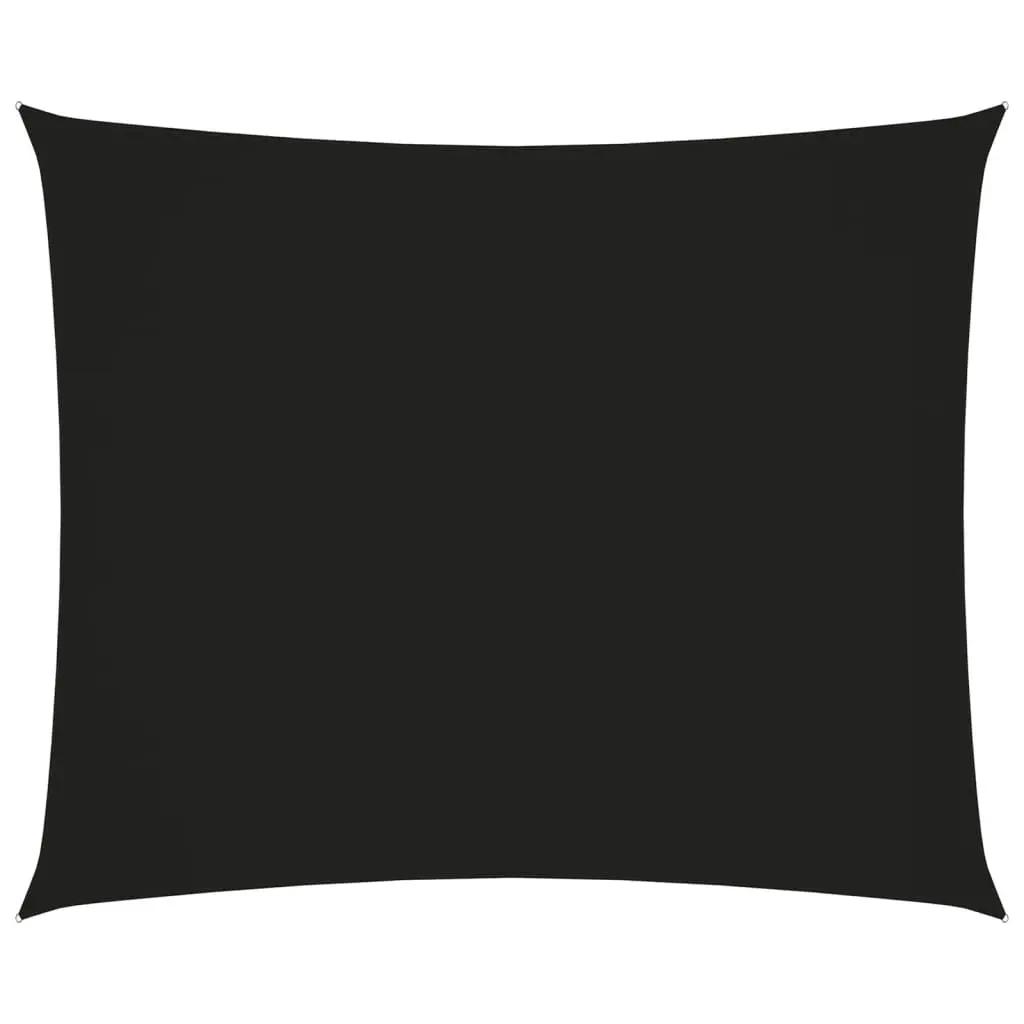 Zonnescherm rechthoekig 3,5x4,5 m oxford stof zwart (1)