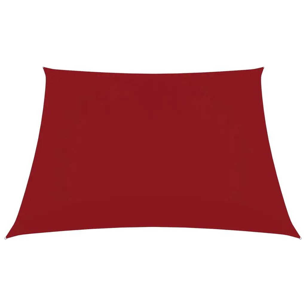 Zonnescherm vierkant 4,5x4,5 m oxford stof rood (2)