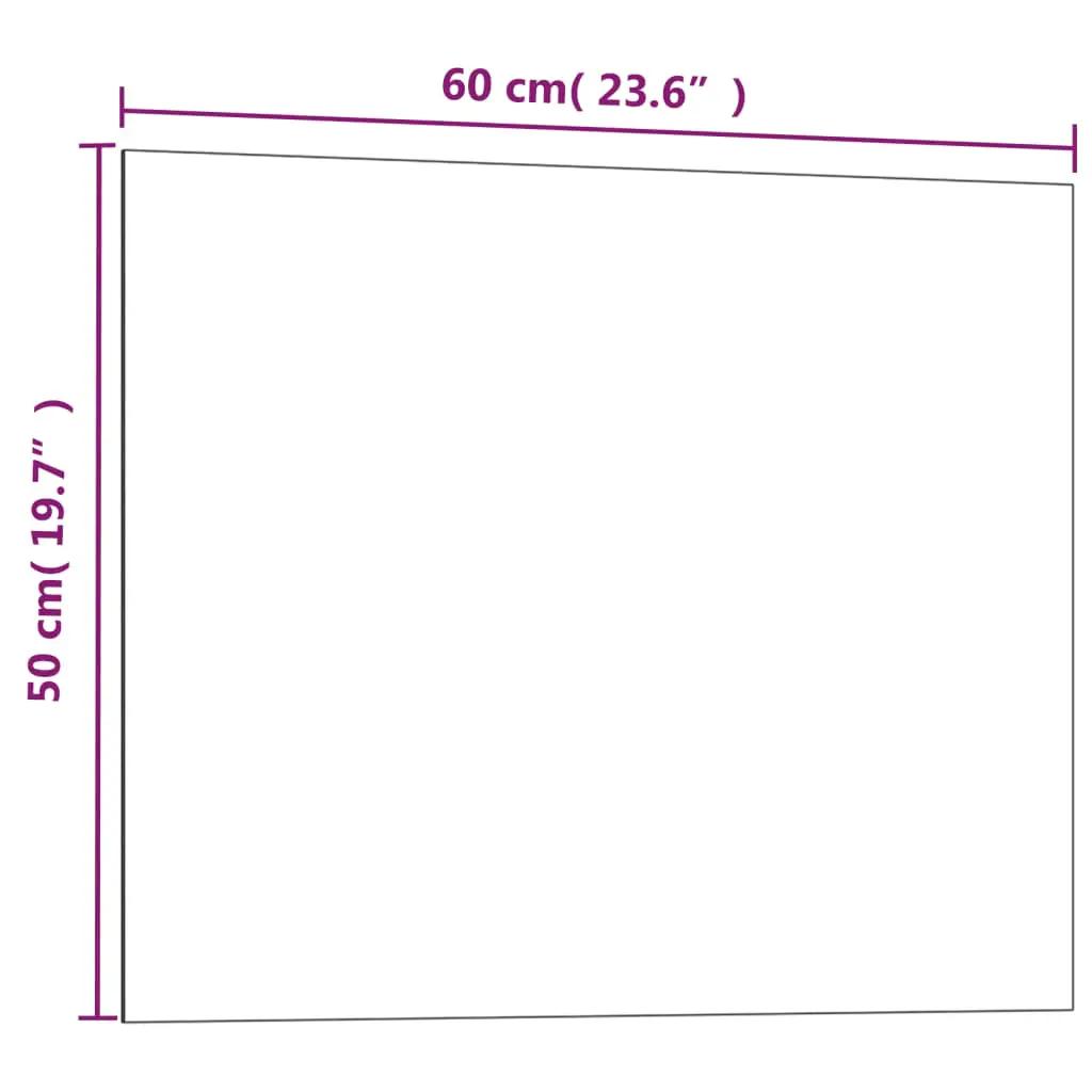Magneetbord voor aan de wand 60x50 cm gehard glas zwart (5)