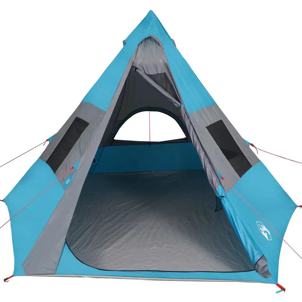 Tent 7-persoons waterdicht blauw (5)