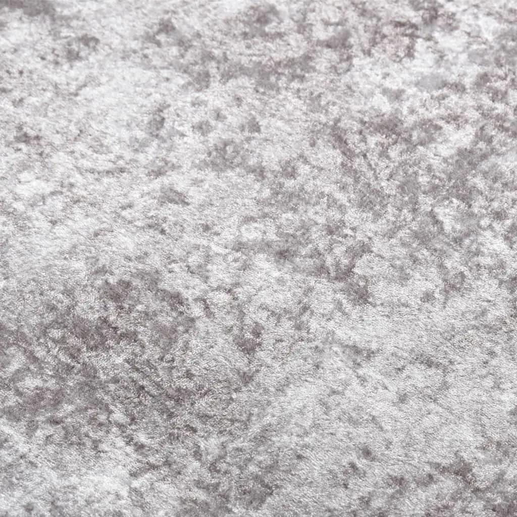 Vloerkleed wasbaar anti-slip 120x170 cm grijs en goudkleurig (5)