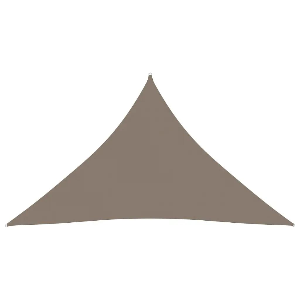 Zonnescherm driehoekig 3x3x3 m oxford stof taupe (2)