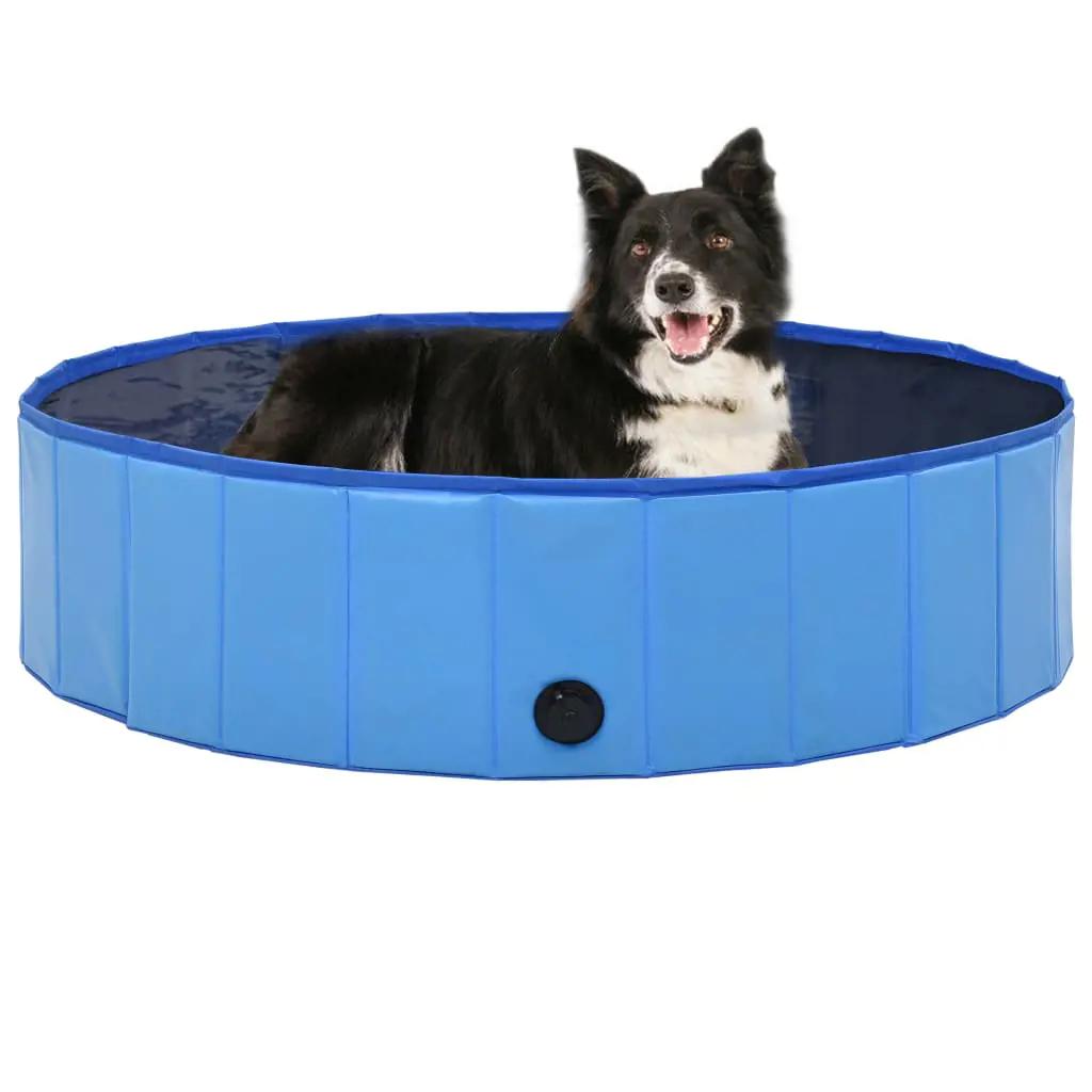 Hondenzwembad inklapbaar 120x30 cm PVC blauw (1)