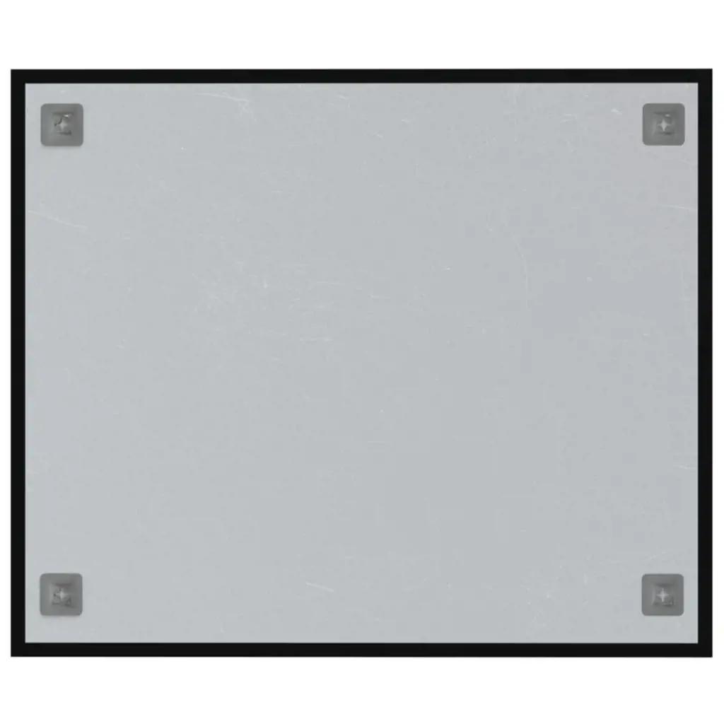 Magneetbord voor aan de wand 60x50 cm gehard glas zwart (4)