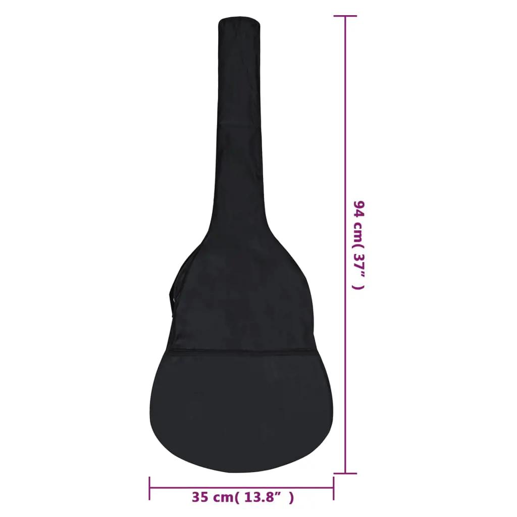 Gitaartas voor 1/2 klassieke gitaar 94x35 cm stof zwart (7)