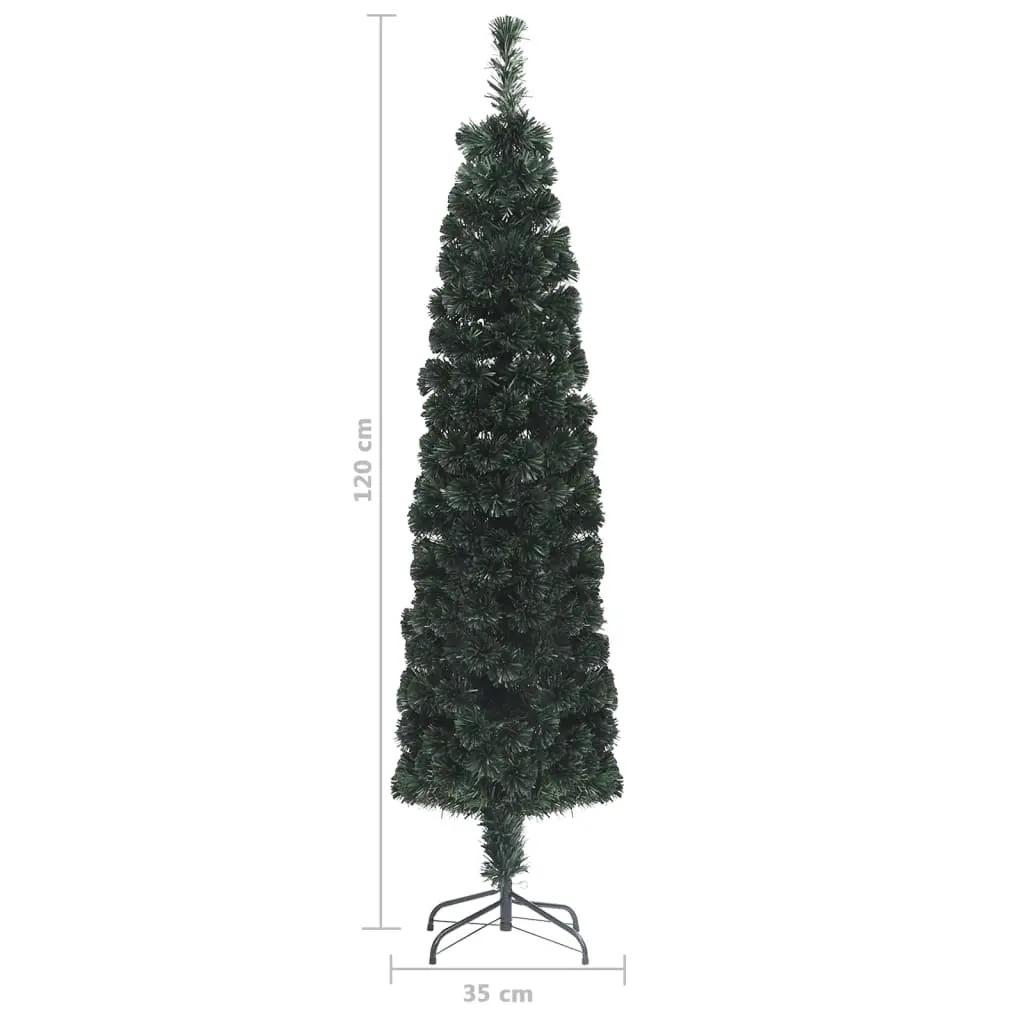 Kunstkerstboom met standaard smal 120 cm glasvezel (8)