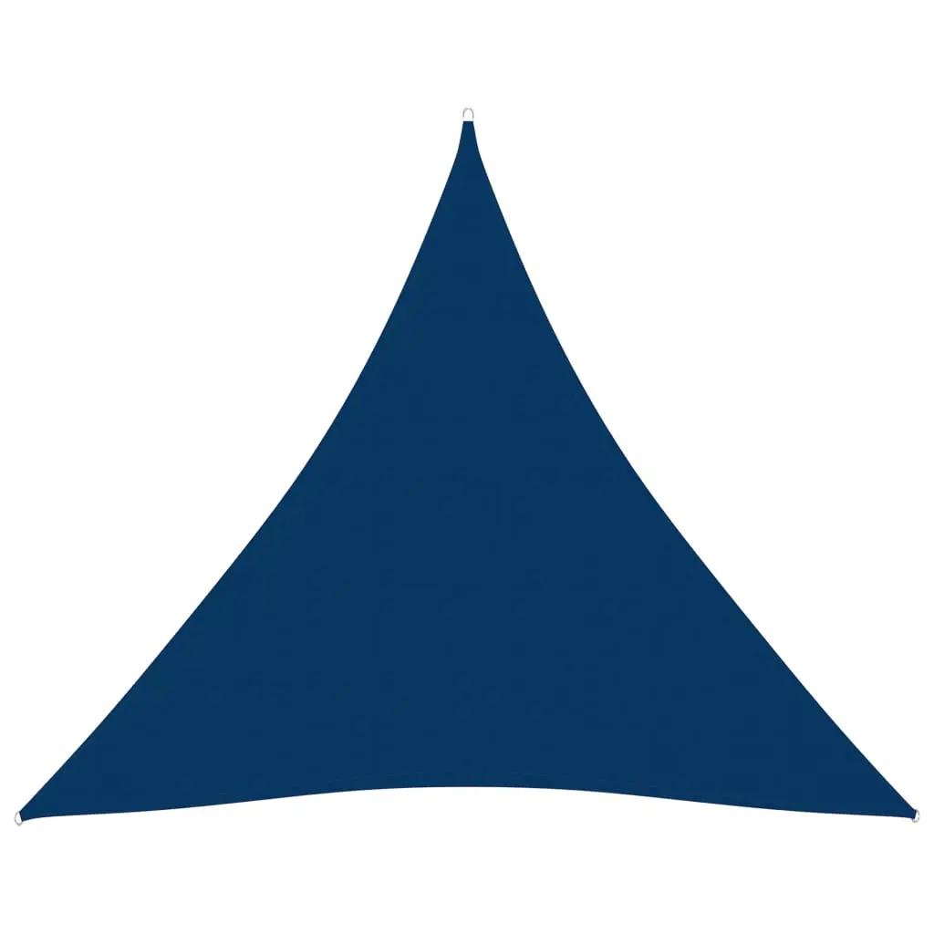 Zonnescherm driehoekig 4,5x4,5x4,5 m oxford stof blauw (1)