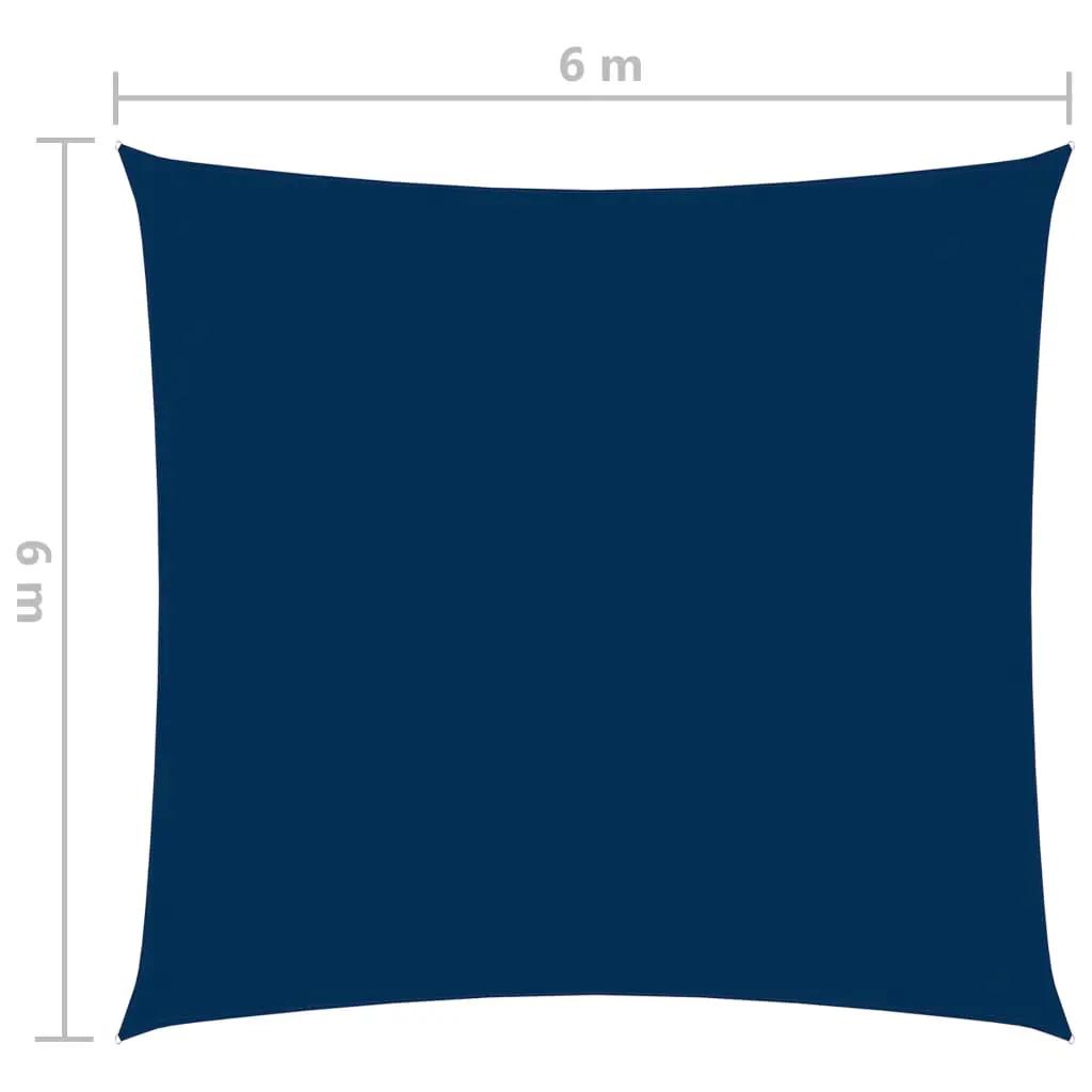 Zonnescherm vierkant 6x6 m oxford stof blauw (6)