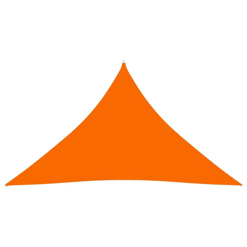 Zonnescherm driehoekig 4x4x5,8 m oxford stof oranje (1)