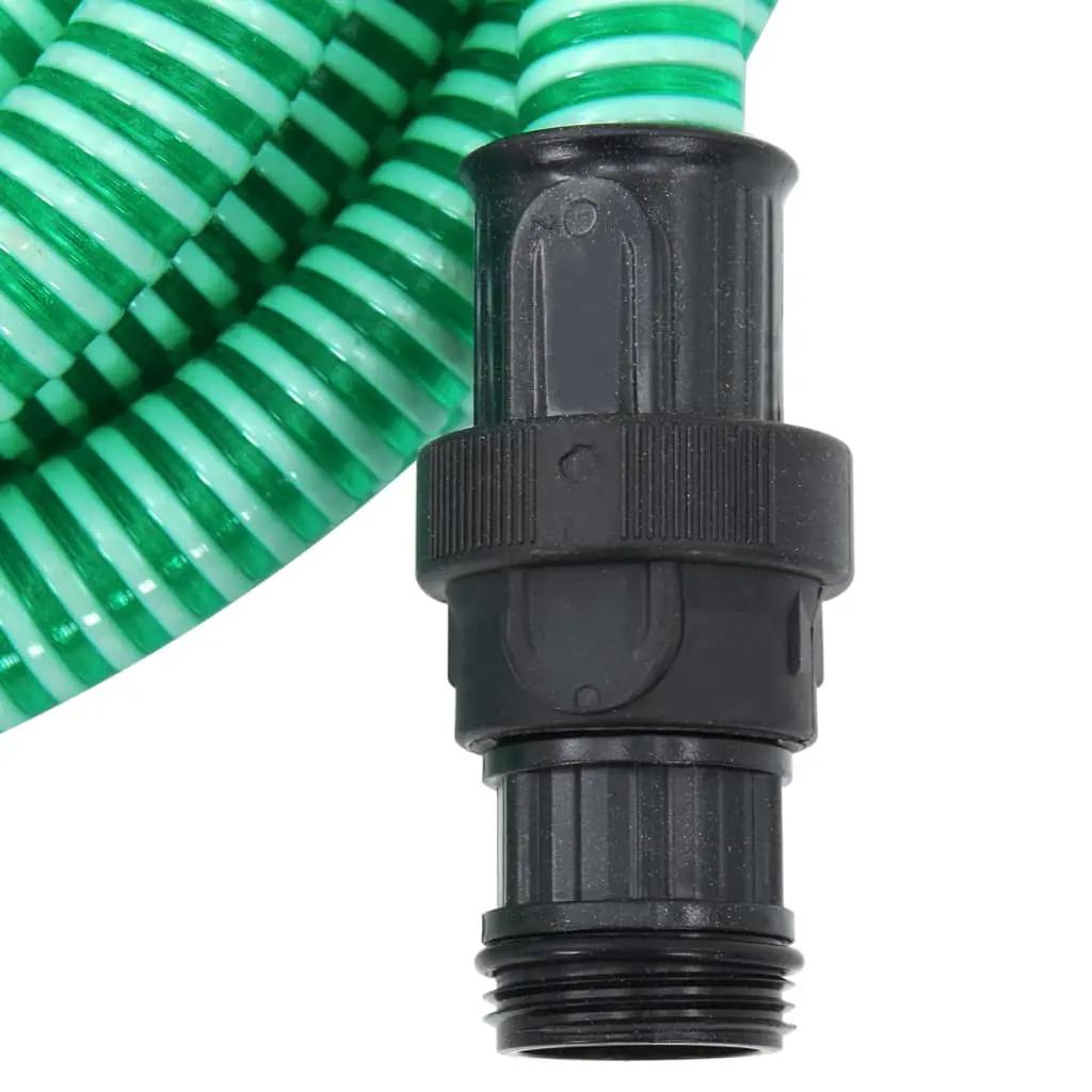 Zuigslang met PVC koppelingen 1,1'' 4 m PVC groen (2)