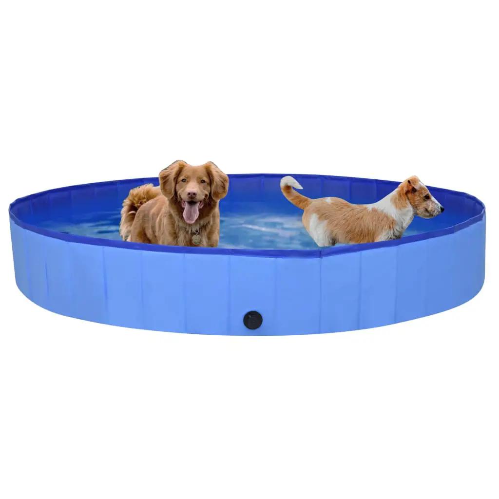 Hondenzwembad inklapbaar 200x30 cm PVC blauw (2)