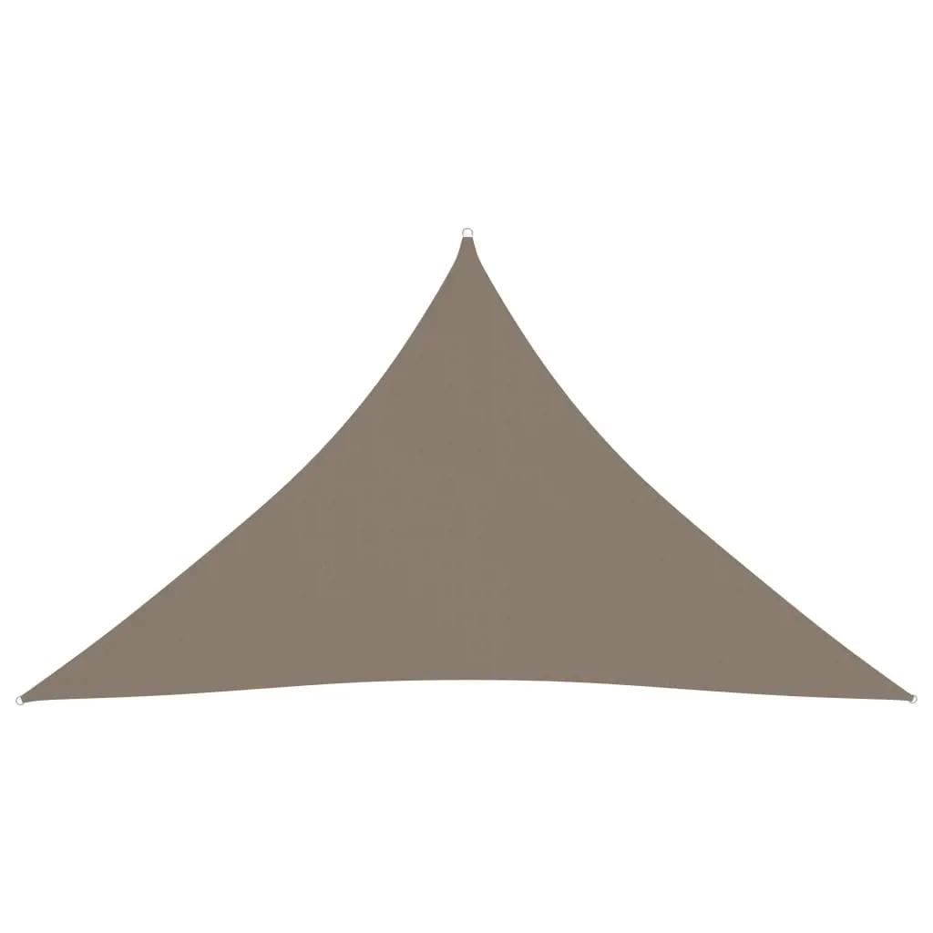 Zonnescherm driehoekig 4x4x5,8 m oxford stof taupe (1)