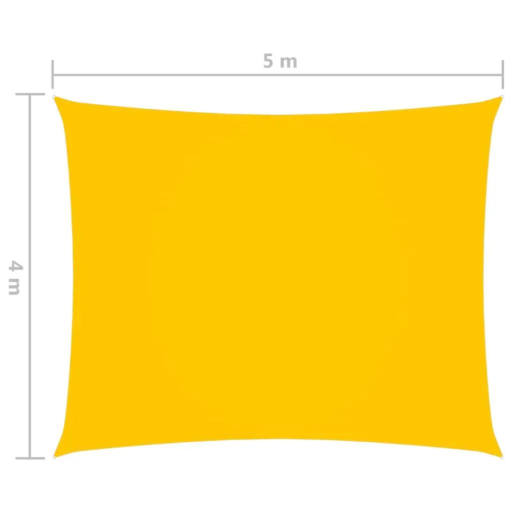Zonnescherm rechthoekig 4x5 m oxford stof geel (6)