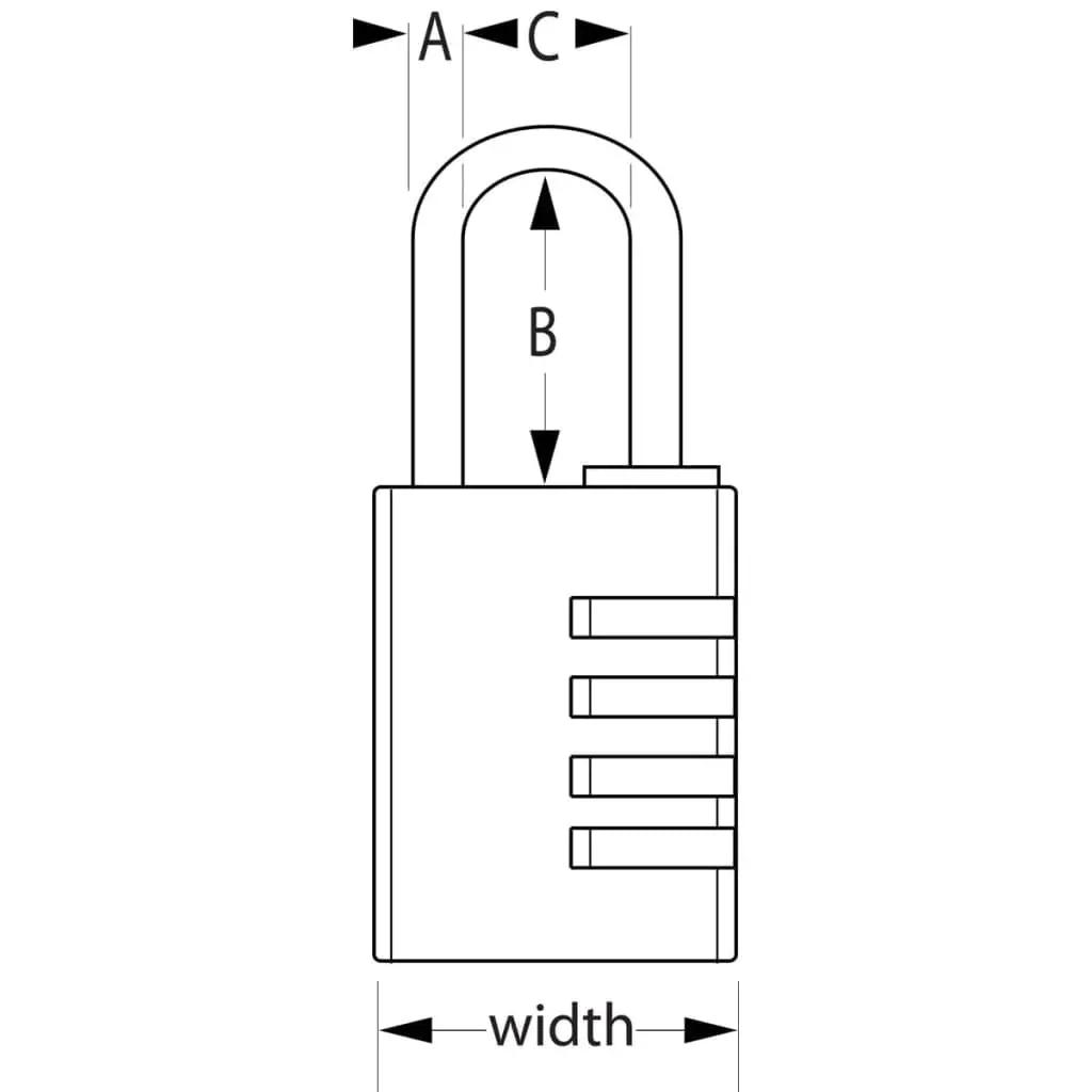 Master Lock Combinatie hangslot zwart 40 mm aluminium 7640EURDBLKLH (3)