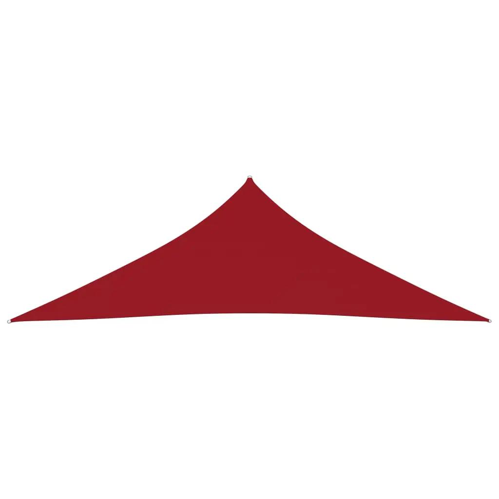 Zonnescherm driehoekig 3x3x4,24 m oxford stof rood (2)