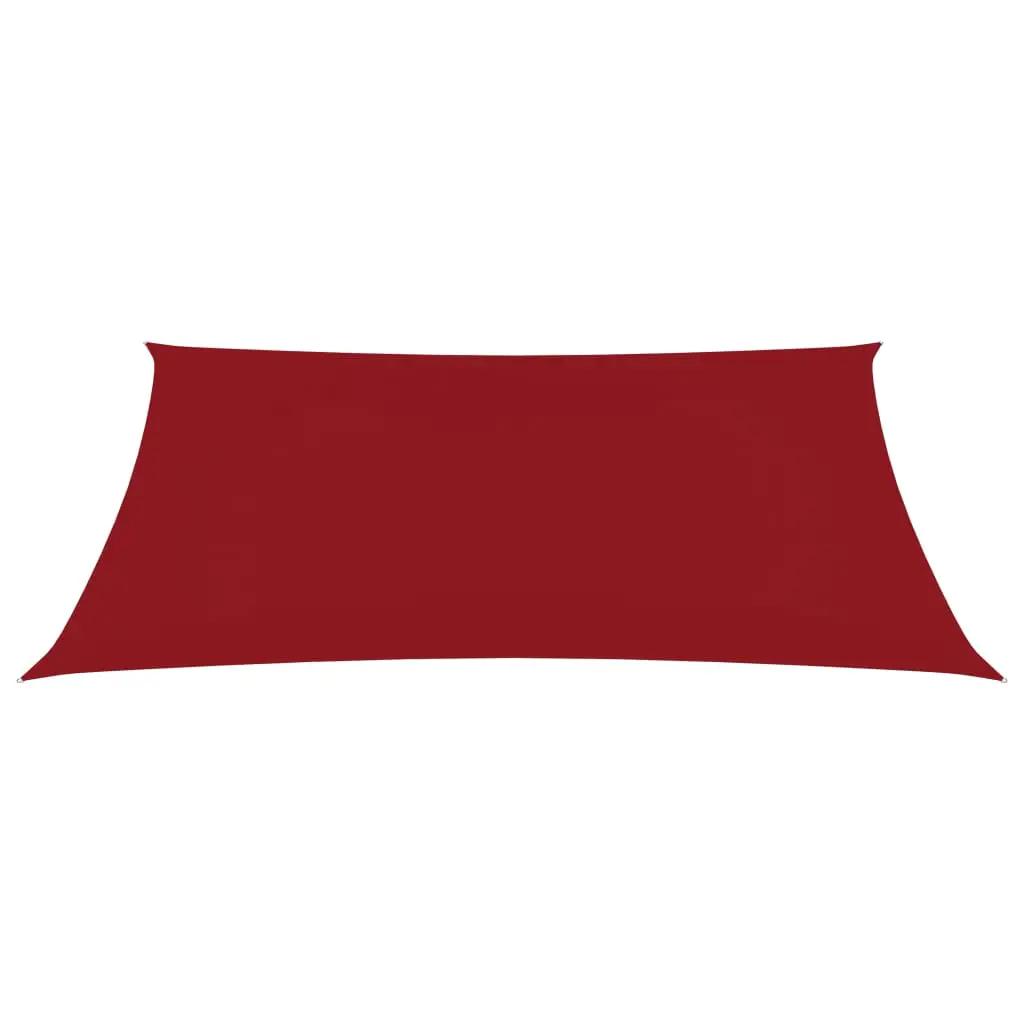 Zonnescherm rechthoekig 5x7 m oxford stof rood (2)