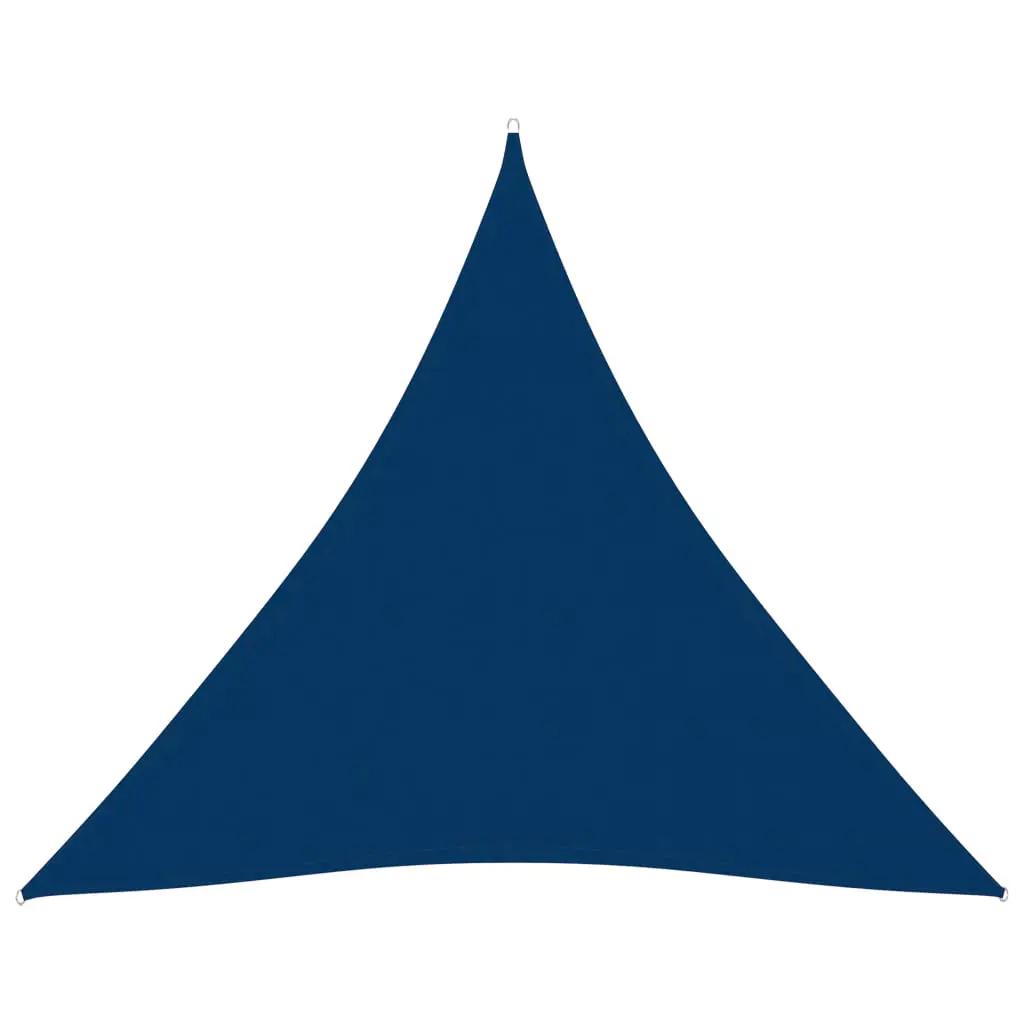 Zonnescherm driehoekig 6x6x6 m oxford stof blauw (1)