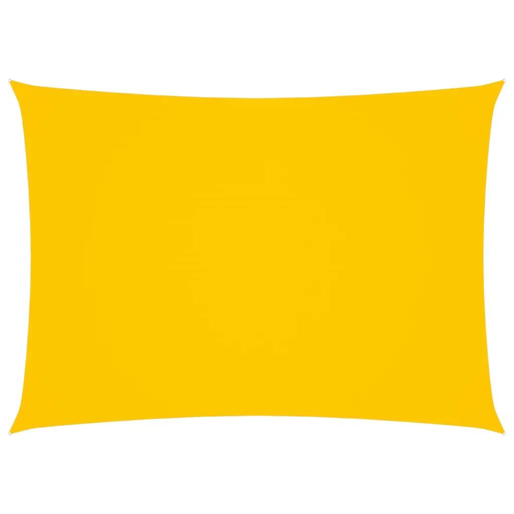 Zonnescherm rechthoekig 5x7 m oxford stof geel (1)