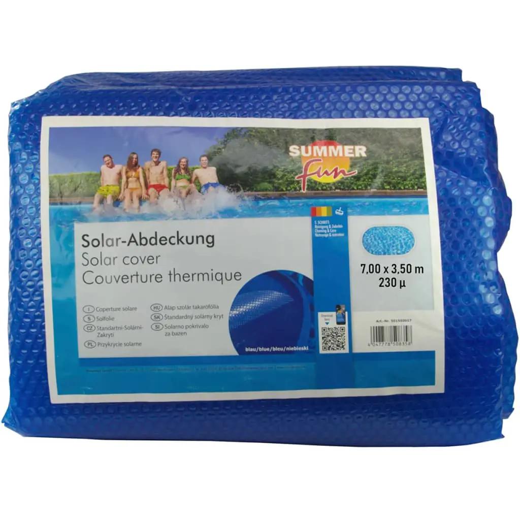 Summer Fun Zomerzwembadhoes solar ovaal 700x350 cm PE blauw