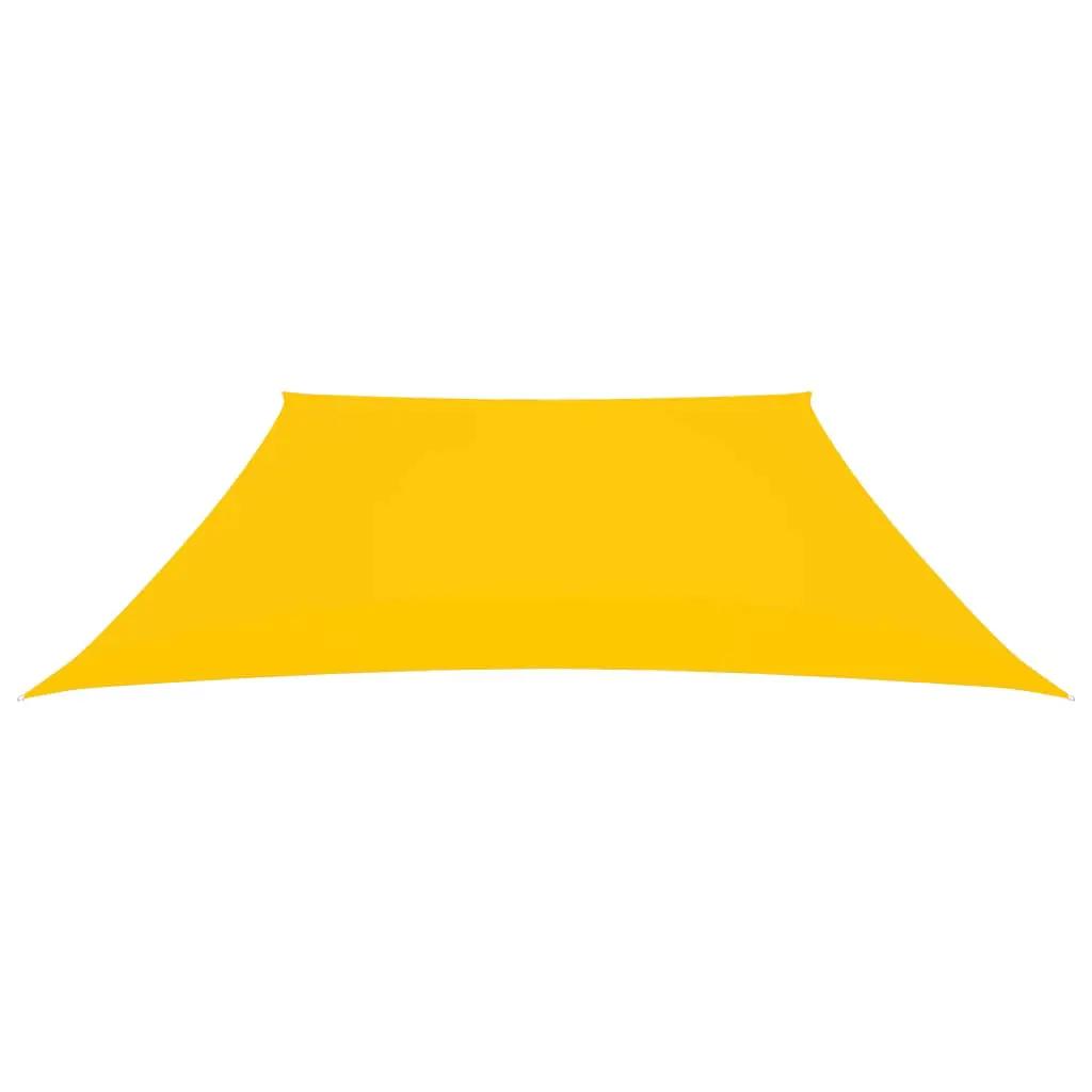 Zonnezeil trapezium 3/5x4 m oxford stof geel (2)