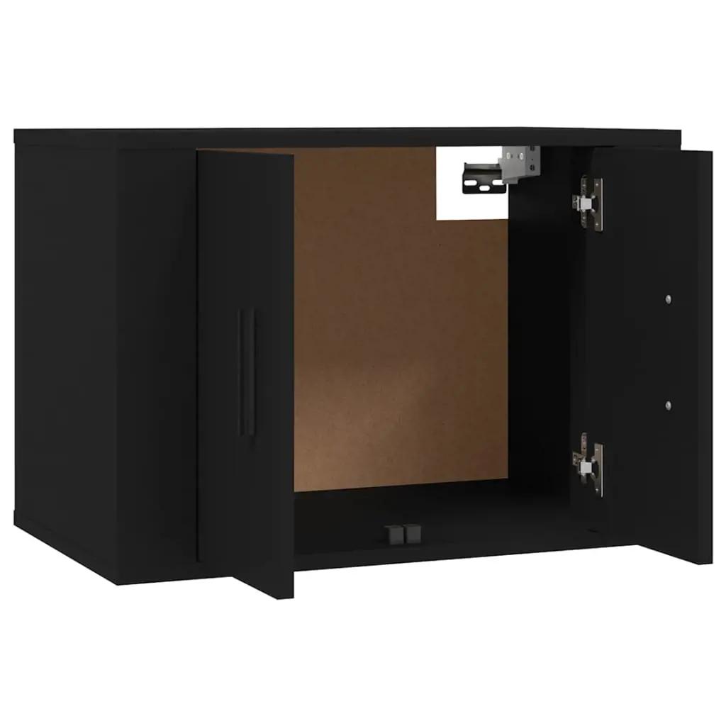 4-delige Tv-meubelset bewerkt hout zwart (5)