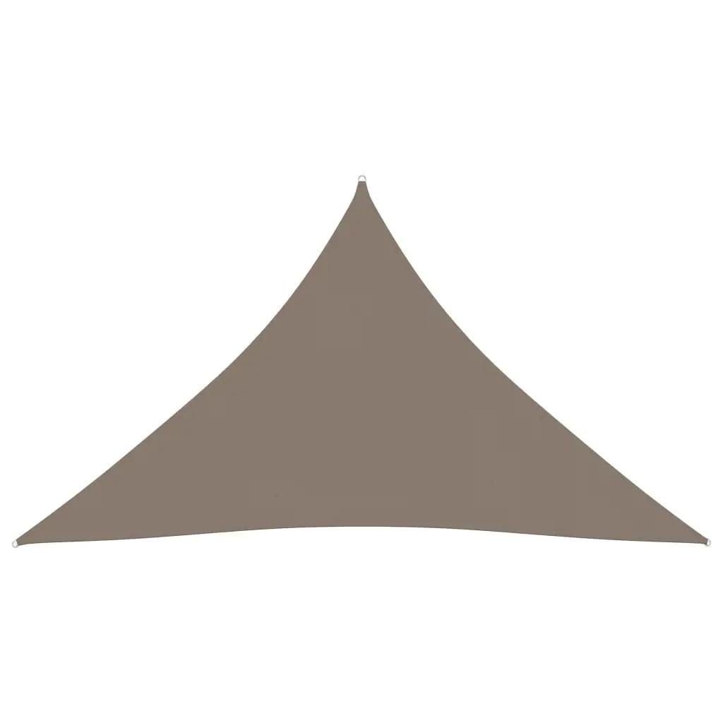 Zonnescherm driehoekig 6x6x6 m oxford stof taupe (2)