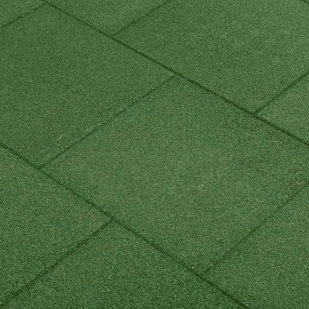 Valtegels 24 st 50x50x3 cm rubber groen (1)