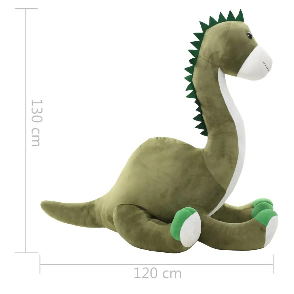 Knuffel dinosaurus brontosaurus pluche groen (6)