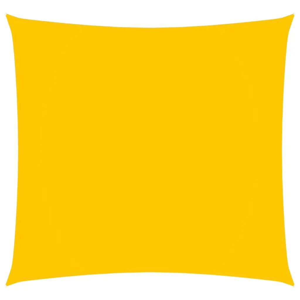 Zonnescherm vierkant 3x3 m oxford stof geel (1)