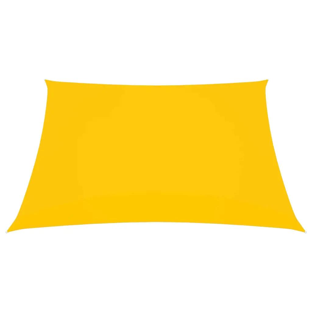 Zonnescherm rechthoekig 3,5x5 m oxford stof geel (2)