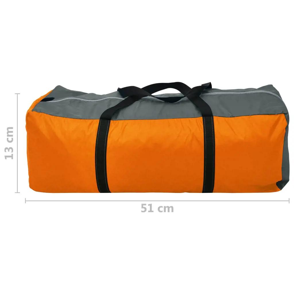Tent 4-persoons grijs en oranje (8)