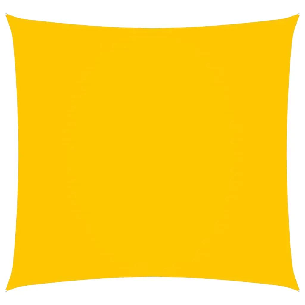 Zonnescherm vierkant 3,6x3,6 m oxford stof geel (1)