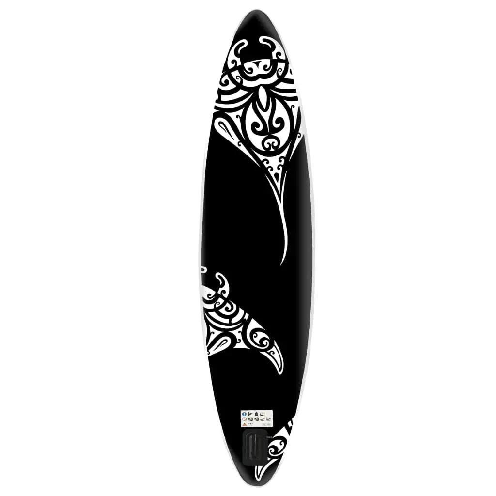 Stand Up Paddleboardset opblaasbaar 366x76x15 cm zwart (4)