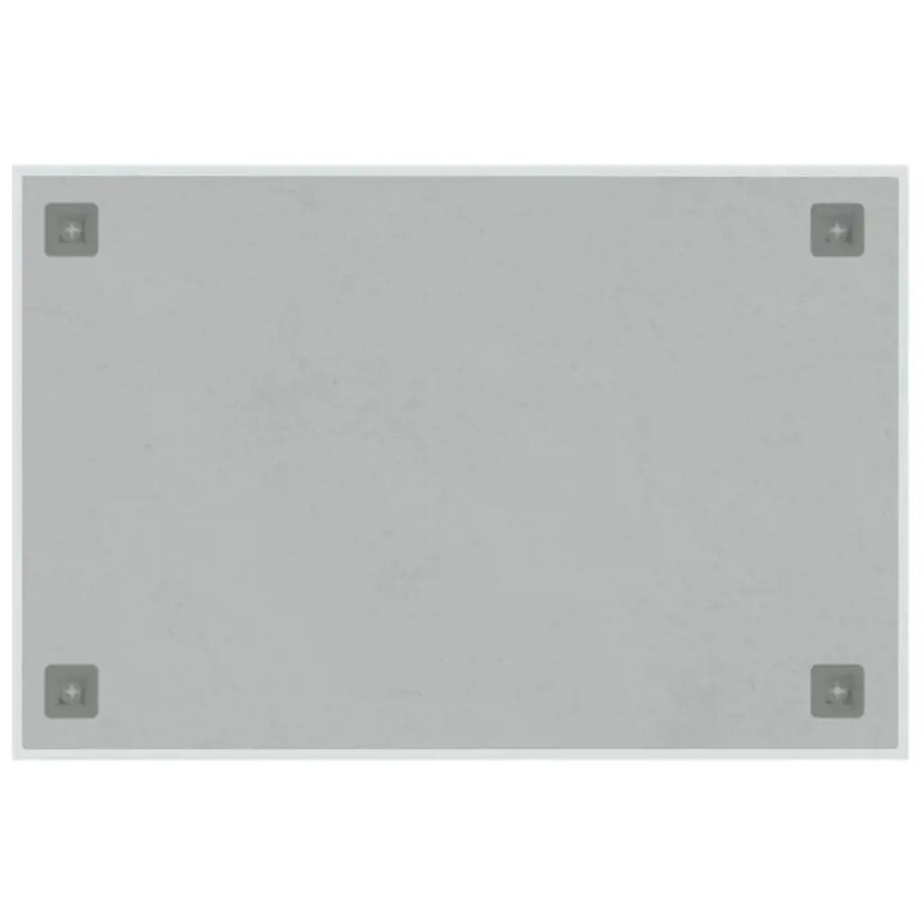 Magneetbord wandgemonteerd 60x40 cm gehard glas wit (4)